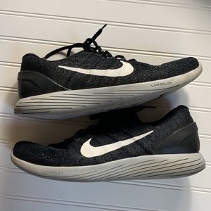 Nike Mens LunarGlide 9 904715-001 Black Running Shoes Sneakers Size 14